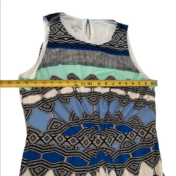 Donna Morgan Multicolored Sleeveless Slit Dress Size 16 - Picture 6 of 17